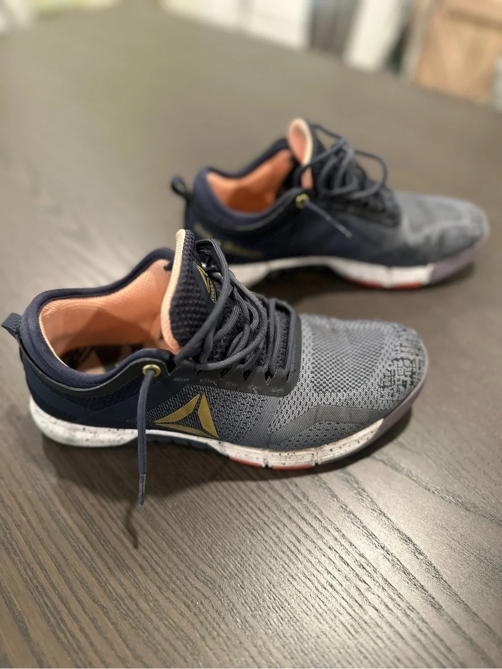 Reebok Nanos - Navy and Peach CrossFit Training Shoes